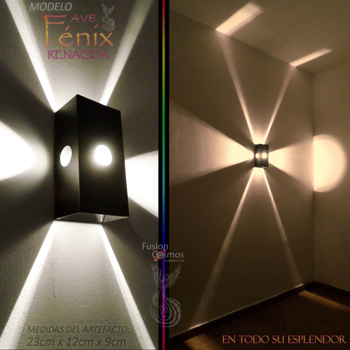 Imagen 8 de 10 de Luz Señalizadora Para Interior Minimalista Efecto Pack X12u