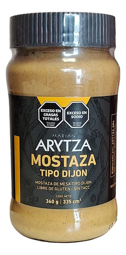 Pack X 3 Mostaza Tipo Dijon Arytza Sin Tacc 360gr.