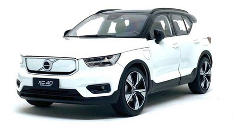 Miniatura Carro Volvo Xc40 Recharge 2021 1:18 Paudi Branco