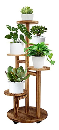 Geebobo Soporte Alto Para Plantas De 5 Niveles Para Interior