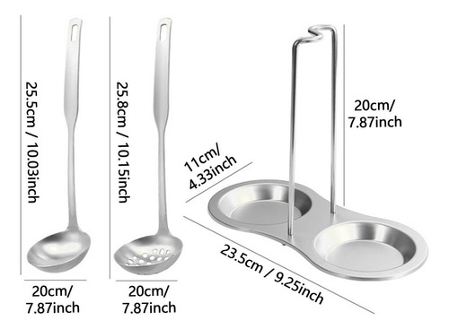 Soporte Para Cucharones De Sopa Y 2 Cucharas Soporte Argén