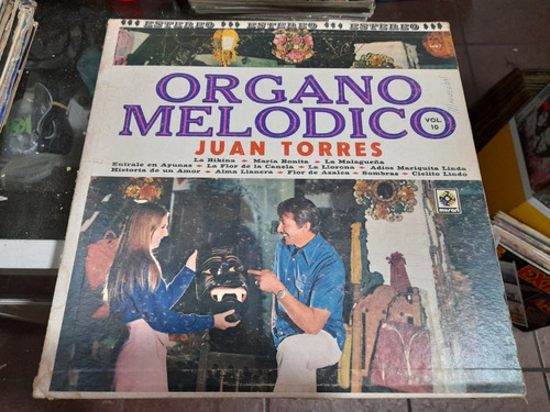 Lp Juan Torres Organo Melodico Vol 10 En Acetato,long Play