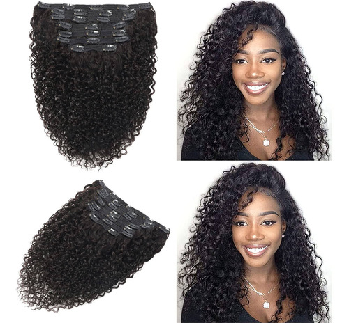 Jiarosi - Extensiones De Pelo Rizado 3c 4a Afro Rizado, 8a B