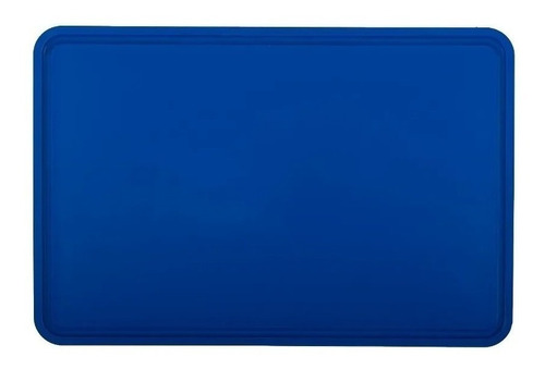 Tabla De Picar Grande De Corte 60x40x1,3 Profesional Azul Cu