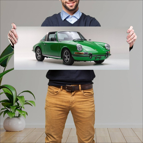 Cuadro 30x80cm Auto 1972 Porsche 911 E Targa Us 87