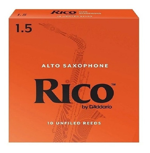Cañas Sax Alto 1 1/2 Rico Rja1015(10) 
