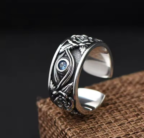 Anillo Para Hombre Ojo De Horus Dios Protección Vintage Vintage Unitalla