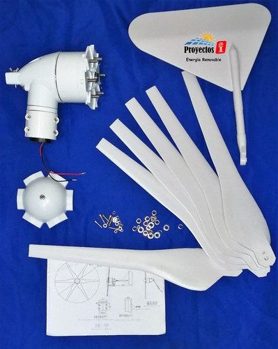 Imagen 3 de 11 de Turbina Energía Eólica Aerogenerador +microcontrolador Carga