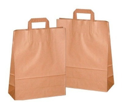 Imagen 2 de 8 de Bolsa Papel Kraft 20x30 X 100 Un. / Palermo Fac A
