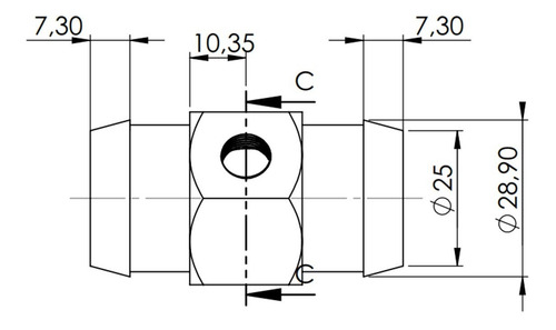 Imagem 2 de 3 de Adaptador P/ Temperatura Água P/ Motor Ford Zetec Ka/ Fiesta