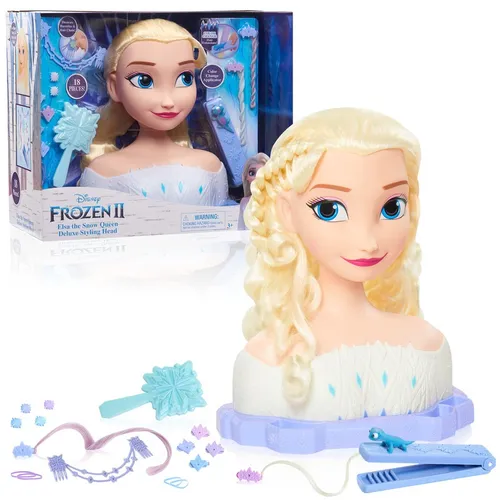 Juguete Cabeza De Muñeca Para Peinados Disney Frozen Elsa