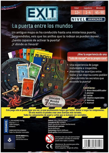 Exit 18 - La Puerta Entre Los Mundos Juego De Mesa Español