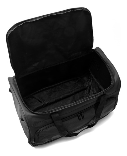 Bolso Con Ruedas 24 Pulgadas Mediano Con Carro Negro Wanderlust 60 Cm