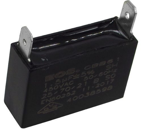 Capacitor 1,5 Uf X 450 V Ventilador Condensadora Ar Split