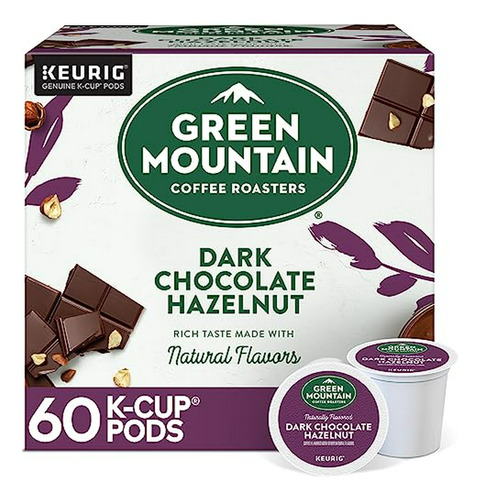 Café Green Mountain Chocolate Avellana, Cápsulas Keurig, 60 