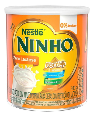 Ninho Zero Lactose 380g