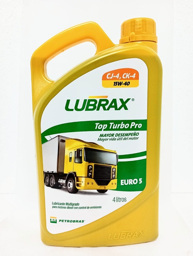 Aceite 15w40 Top Turbo Pro 4 Litros Lubrax