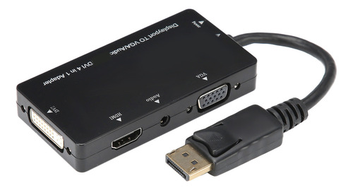 Cable Adaptador 4 En 1 Displayport A Hdmi/vga/dvi/audio