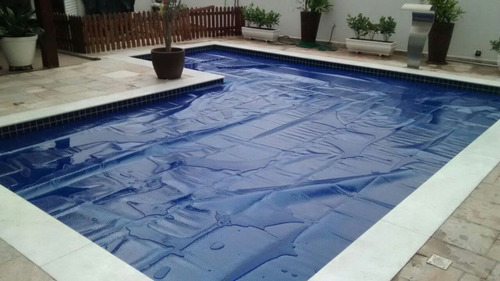 Imagem 4 de 10 de Capa Térmica Piscinas 7x3 Black/blue 300 Micras