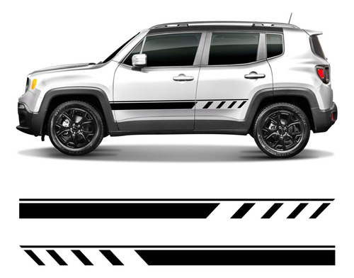 Kit Adesivo Faixa Lateral Jeep Renegade 2015 A 2023 Imp56