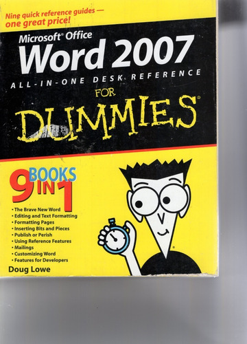 Microsoft Office Word 2007 All In One Desk Reference For Dum