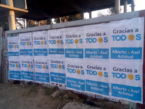 Imagen 5 de 10 de Afiches Vía Pública, Impresión, Fijación, Pegatinas, Pegado