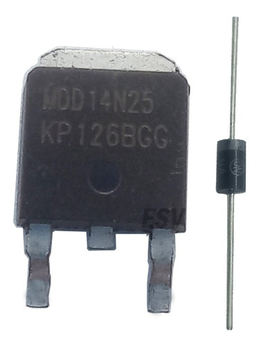 Transistor 14n25 Mdd14n25 E Diodo Mur460 Para Ph40u16dsg