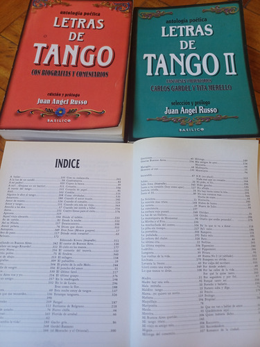 Combo Letras De Tango ( 3 Tomos) - Juan Angel Russo- (Usado)