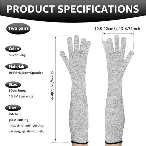 Guantes Resistentes A Cortes Para Protección De Brazos