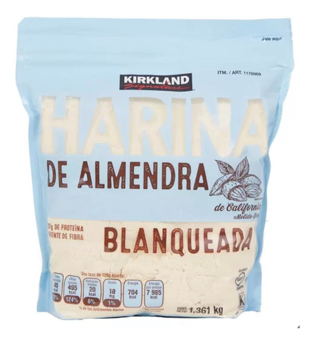 Harina De Almendra Blanqueada Kirkland De 1.361 Kg Importada