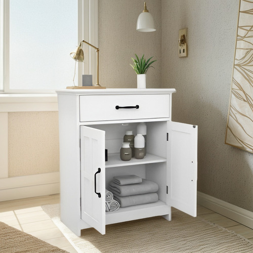 Buro Multiuso Con 1 Cajon De Almacenamiento 2 Puertas