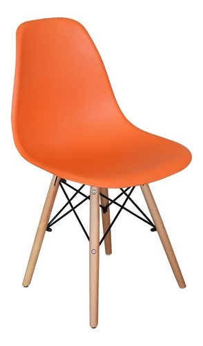 Silla Estilo Eames Naranja, Cerámicas Castro