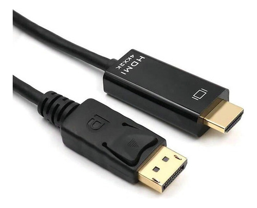 Cabo Displayport Para Hdmi Hdmatters 1.8m, 4k Uhd 2160p, Suporte Amd Eyefinity, Plug And Play, Conectores Ouro, Pvc, Monodirecional - Conexão De Alta Definição