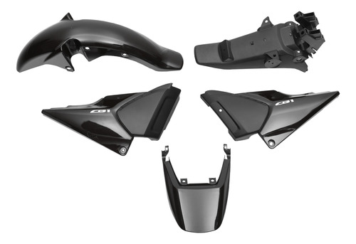 Kit Plasticos Completo Honda Cb1 Negro Mtc