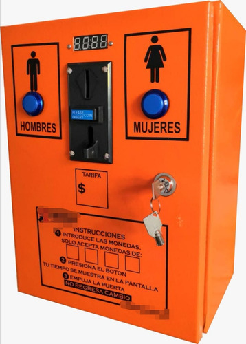 Caja De Cobro Doble, Controla 2 Puertas De Baños Multimoneda