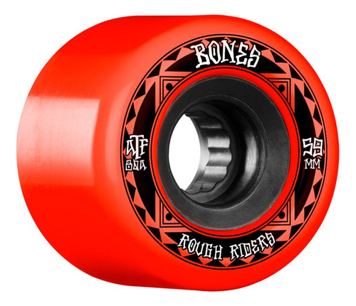 Ruedas De Skate Bones Rough Rider Runners 59 4pk - Red