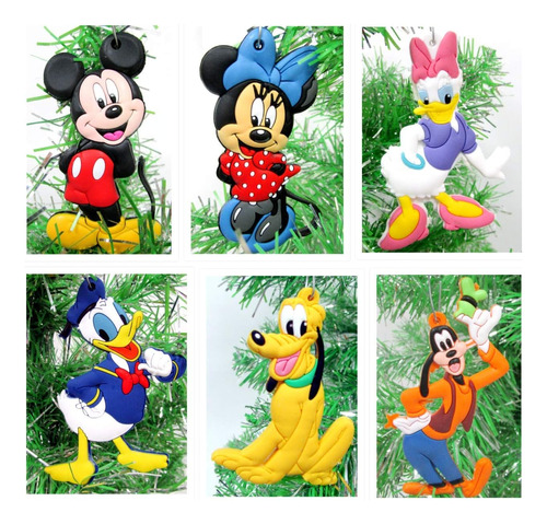 Mickey Mouse - Juego De Adornos De 6 Piezas Con Mickey Mouse