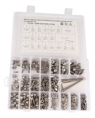 Kit De 400 Tornillos Métricos, Tuercas Y Arandelas, Fácil