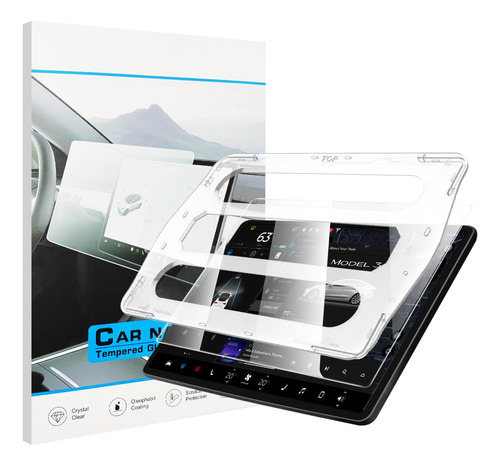 Glass-m Protector Pantalla Vidrio Templado Para Tesla Modelo