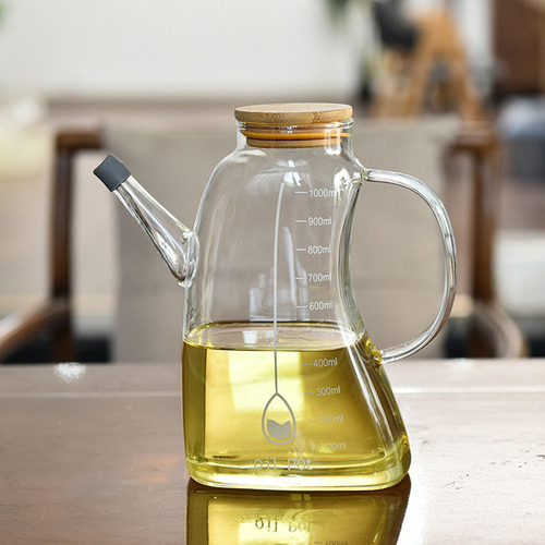 Dispensador De Aceite De Cocina, Botella De Aceite De Vidrio