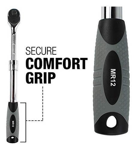 Trinquete Extensible De 12 Mm Para Herramientas De Mecánica