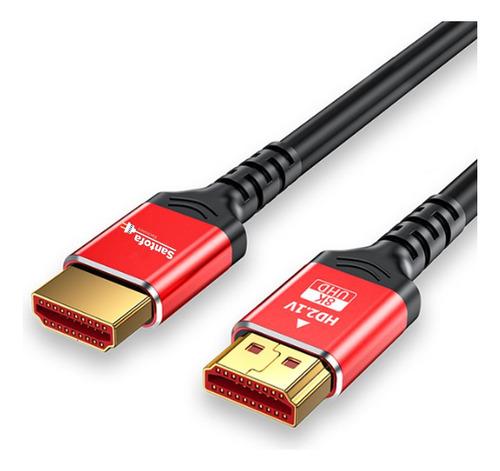 Cable Hdmi 2.1v 8k Santofa 3d 5 Metros 4320p Premium 48gbps 