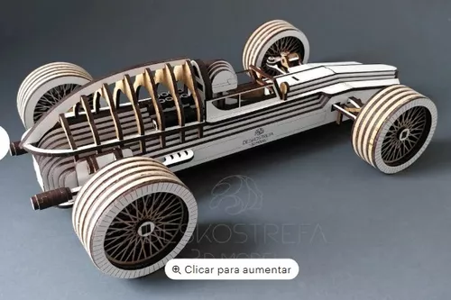 Carro F1 Quebra Cabeça 3d. Miniatura Em Mdf