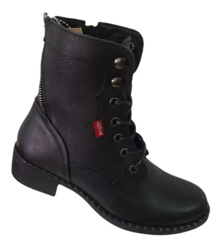 Bota Levis Cafe En Piel Para Dama Para D Lv-129242c