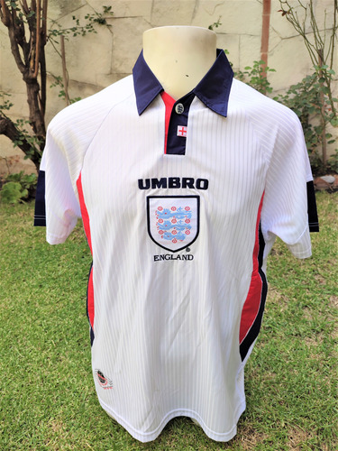 Jersey Inglaterra Retro 1998 Blanca Talla M