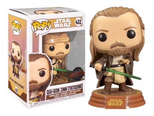 Imagem 2 de 3 de Boneco Funko Pop Quin-gon Jinn 422 Star Wars Especial Edição