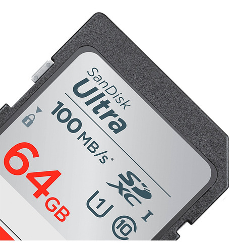 Cartão Memória 64gb 100mb/s Ultra Sdxc Uhs-i Sandisk