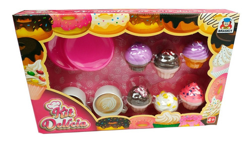 Imagem 1 de 3 de  Kit Delicia Cupcake Brinquedo Infantil Meninas
