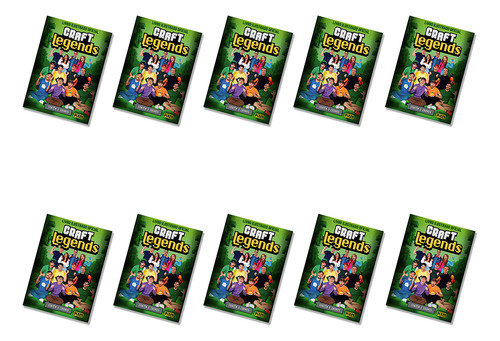 Kit De 10 Envelopes Com 50 Cromos - Álbum Oficial Craft Legends | Editora Pixel