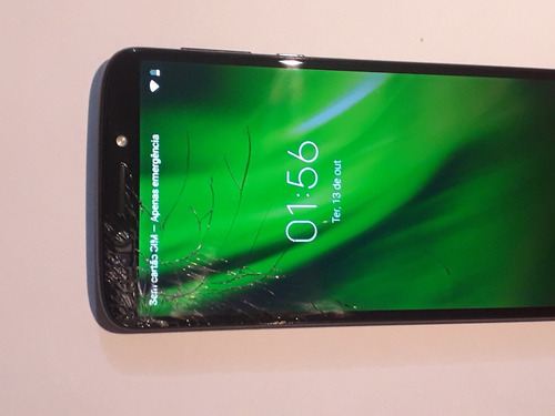Celular Moto G6 Play C/ Tela Quebrada (leia Descrição)